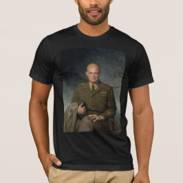 General Dwight Eisenhower 5 Star Painted Portret T-shirt