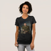 General Dwight Eisenhower 5 Star Painted Portret T-shirt (Voorkant volledig)