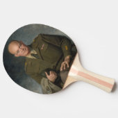 General Dwight Eisenhower 5 Star Painted Portret Tafeltennisbatje (Zijkant)