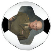 General Dwight Eisenhower 5 Star Painted Portret Voetbal (Gedraaid)