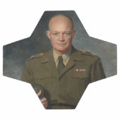 General Dwight Eisenhower 5 Star Painted Portret Voetbal (Enkel)