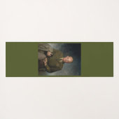 General Dwight Eisenhower 5 Star Painted Portret Yogamat (Achterkant (horizontaal))