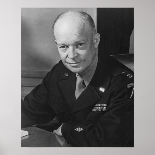 General Dwight Eisenhower - WWII Poster (Voorkant)