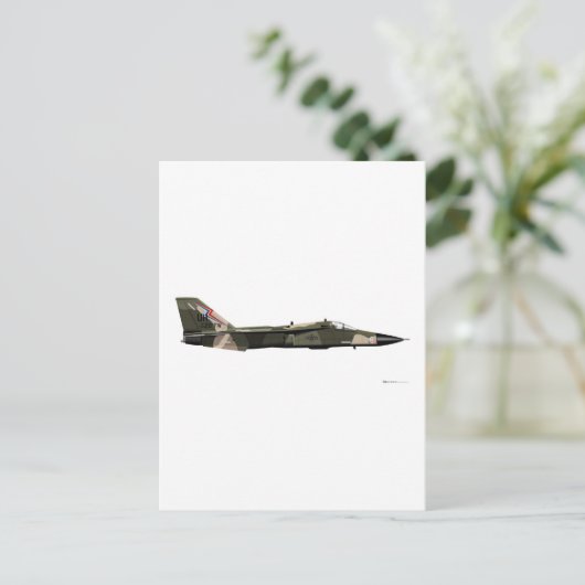 General Dynamics F-111 Aardvark Briefkaart (Staand voorkant)