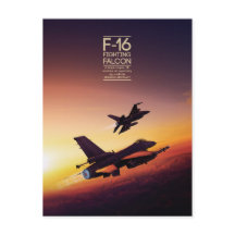 General Dynamics F-16 Fighting Falcon briefkaart