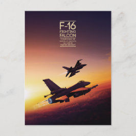 General Dynamics F-16 Fighting Falcon briefkaart