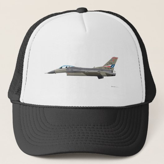 General Dynamics F-16D Fighting Falcon Tex ANG col Trucker Pet (Voorkant)