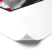 General Grant en de Amerikaanse vlag Poster (Hoek)