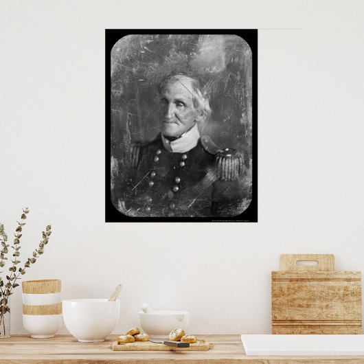 General Hugh Brady Daguerreotype 1845 Poster (Keuken)