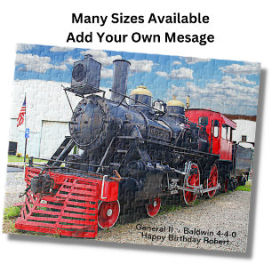 General II - Baldwin 4-4-0-stoommotor - Naam toevo Legpuzzel
