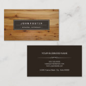 General Internist - Border Wood Grain Visitekaartje (Voorkant / Achterkant)