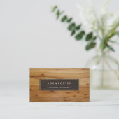 General Internist - Border Wood Grain Visitekaartje (Staand voorkant)