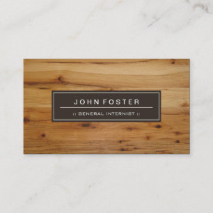 General Internist - Border Wood Grain Visitekaartje