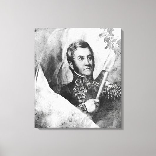 General Jose de San Martin Canvas Afdruk (Voorkant)