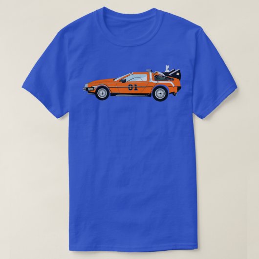 General Lee BTTF Delorean T-shirt (Design voorkant)