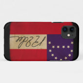 General Lee Headquarters vlag met handtekening Case-Mate iPhone Case (Achterkant (horizontaal))