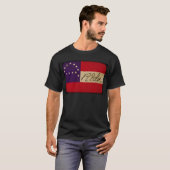 General Lee Headquarters vlag met handtekening T-shirt (Voorkant volledig)