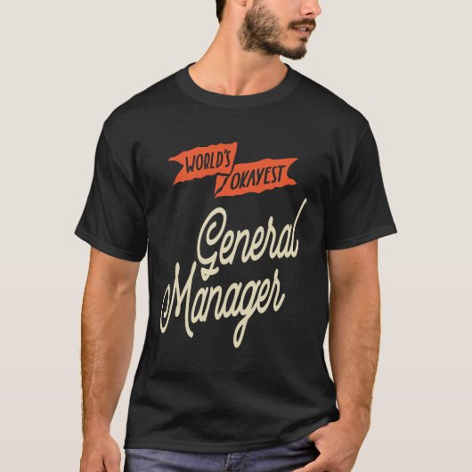 General Manager Job Title Cadeau T-shirt (Voorkant)