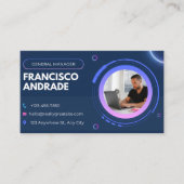 General manager | Professional Business Card Visitekaartje (Voorkant)