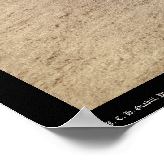 General Miles Overzien Tipi Camp SD 1891 Poster (Hoek)