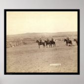 General Miles Overzien Tipi Camp SD 1891 Poster (Voorkant)