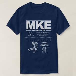 General Mitchell International Airport MKE T-shirt