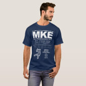 General Mitchell International Airport MKE T-shirt (Voorkant volledig)