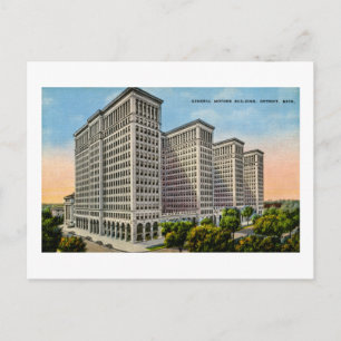 General Motors Building, Detroit, Michigan Briefkaart