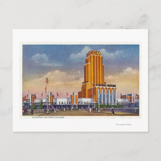 General Motors Exhibit, 1934 World's Fair Briefkaart (Voorkant)