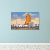 General Motors Exhibit, 1934 World's Fair Canvas Afdruk (Insitu (Houten vloer))