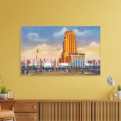 General Motors Exhibit, 1934 World's Fair Canvas Afdruk (Insitu (Woonkamer))