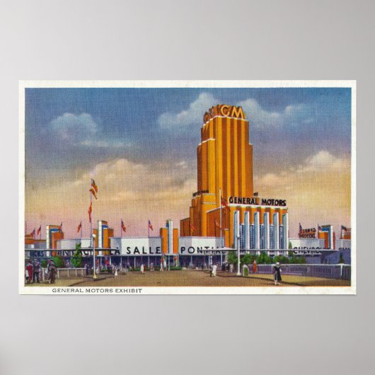 General Motors Exhibit, 1934 World's Fair Poster (Voorkant)
