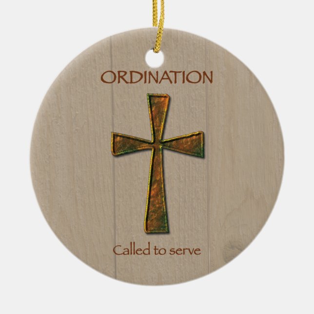 General Ordination Gefeliciteerd, Metal Design C Keramisch Ornament (Voorkant)