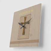 General Ordination Gefeliciteerd, Metal Design C Vierkante Klok (Hoek)