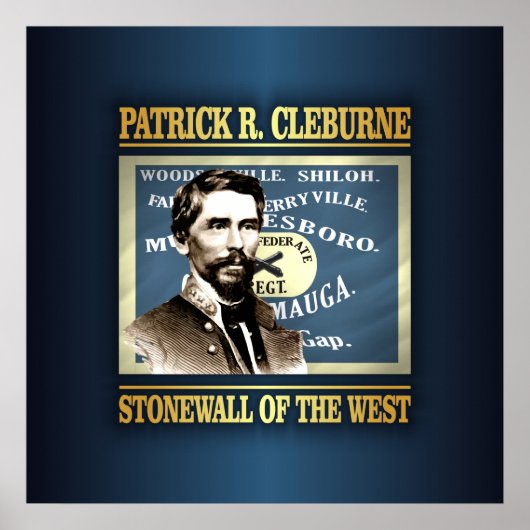 General Patrick R Cleburne Poster (Voorkant)