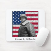 General Patton en de Amerikaanse vlag Muismat (Met muis)