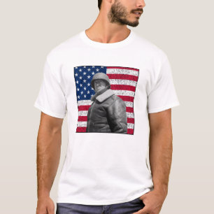 General Patton en de Amerikaanse vlag T-shirt