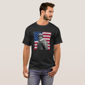 General Patton en de Amerikaanse vlag T-shirt (Voorkant volledig)