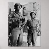 General Patton en Teddy Roosevelt Jr. - WW2 Poster (Voorkant)