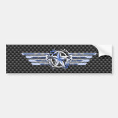 General Private Air Pilot Chrome, zoals Star Wings Bumpersticker (Voorkant)