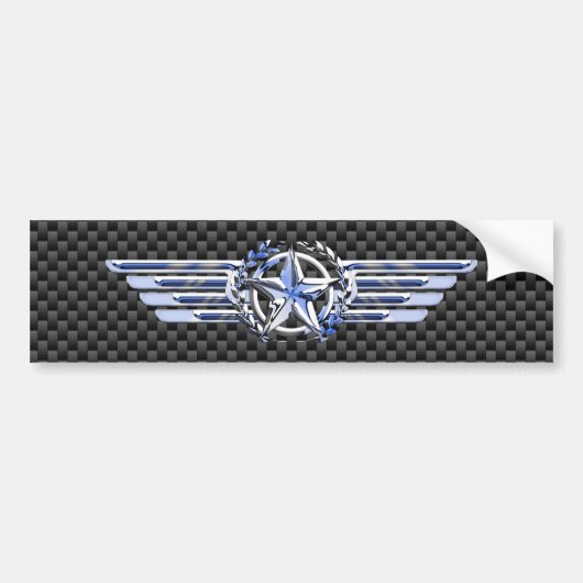 General Private Air Pilot Chrome, zoals Star Wings Bumpersticker (Voorkant)
