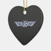 General Private Air Pilot Chrome, zoals Star Wings Keramisch Ornament (Links)