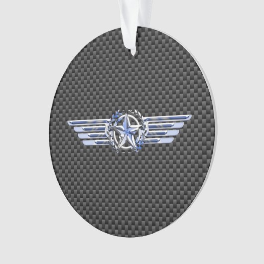 General Private Air Pilot Chrome, zoals Star Wings Ornament (voorkant)