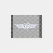 General Private Air Pilot Chrome, zoals Star Wings Post-it® Notes (Voorkant)