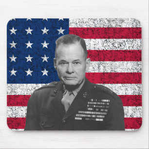 General Puller en de Amerikaanse vlag Muismat