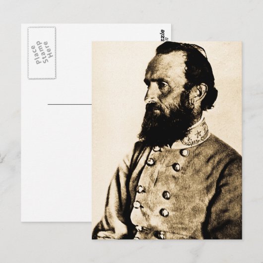 General Stonewall Jackson Briefkaart (Voorkant / Achterkant)