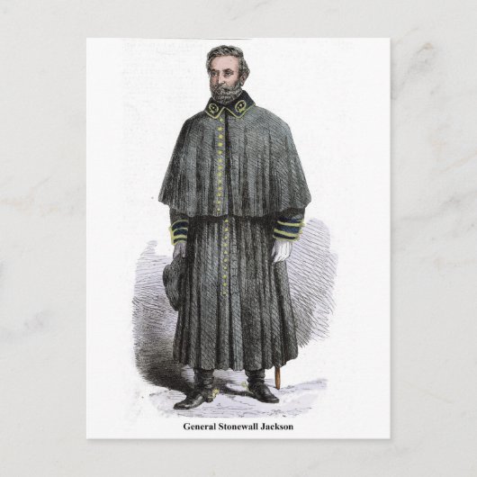 General Stonewall Jackson Briefkaart (Voorkant)