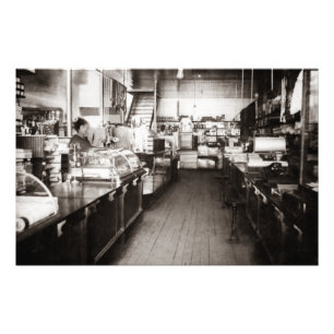 General Store Capac Michigan  Late 1800 Foto Afdruk