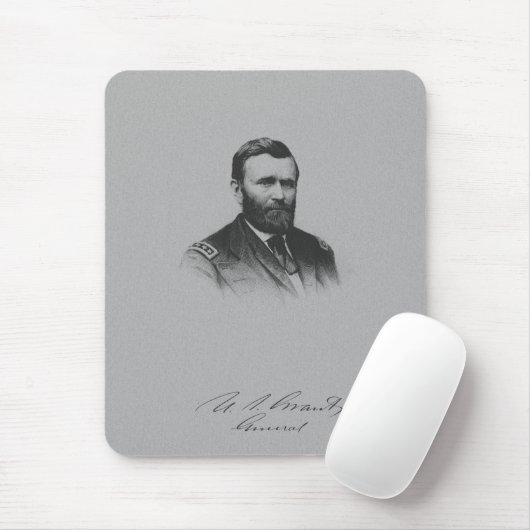 General Ulysses S. Grant en zijn handtekening Muismat (Met muis)