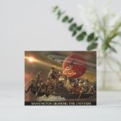General Washington Crossing the Universe Briefkaart (Staand voorkant)